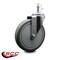 Service Caster 6'' Gray Polyurethane Wheel Swivel 7/16'' Grip Ring Stem Caster SCC-GR20S614-PPUB-716138 - alternate 4